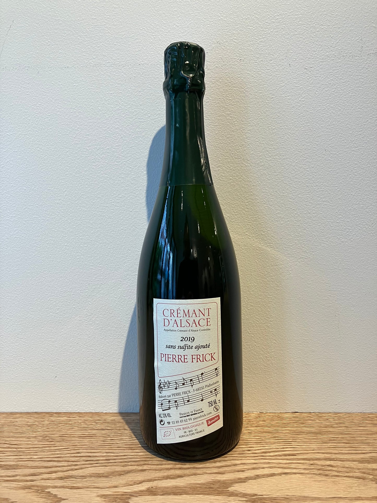 Pierre Frick Crémant d'Alsace sans sulfite ajouté 2019 / ピエール・フリック クレマン・ダルザス サン・シュルフィト・アジュテ