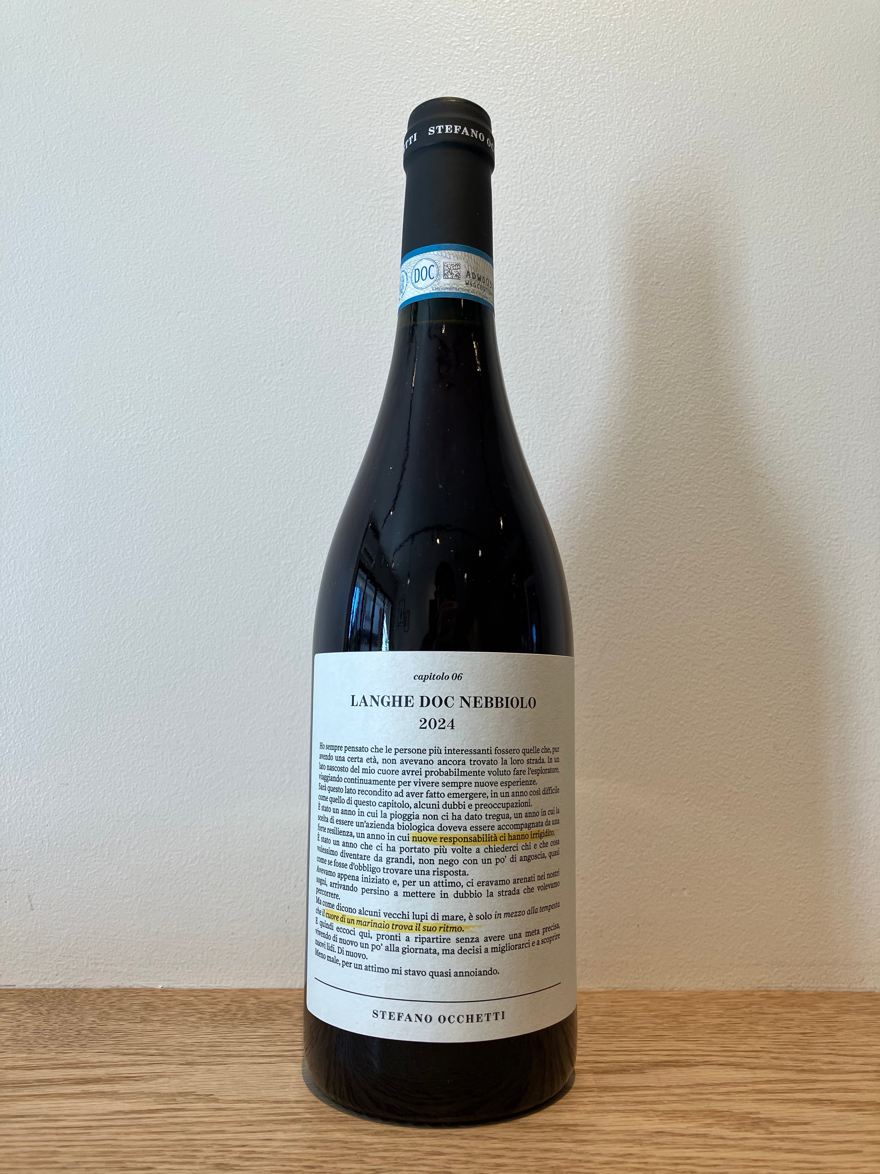 Stefano Occhetti Langhe Nebbiolo 2024 / ステファノ・オケッティ