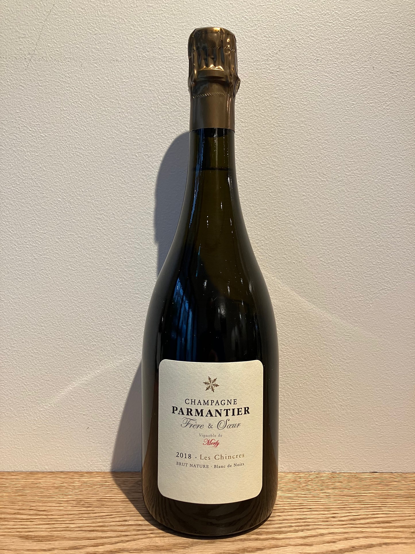 Parmantier Frère et Sœur Brut Nature Blanc de Noirs Les Chincres 2018 / パルマンティエ フレール・エ・スール ブリュット・ナチュール ブラン・ド・ノワール レ・シャンクル