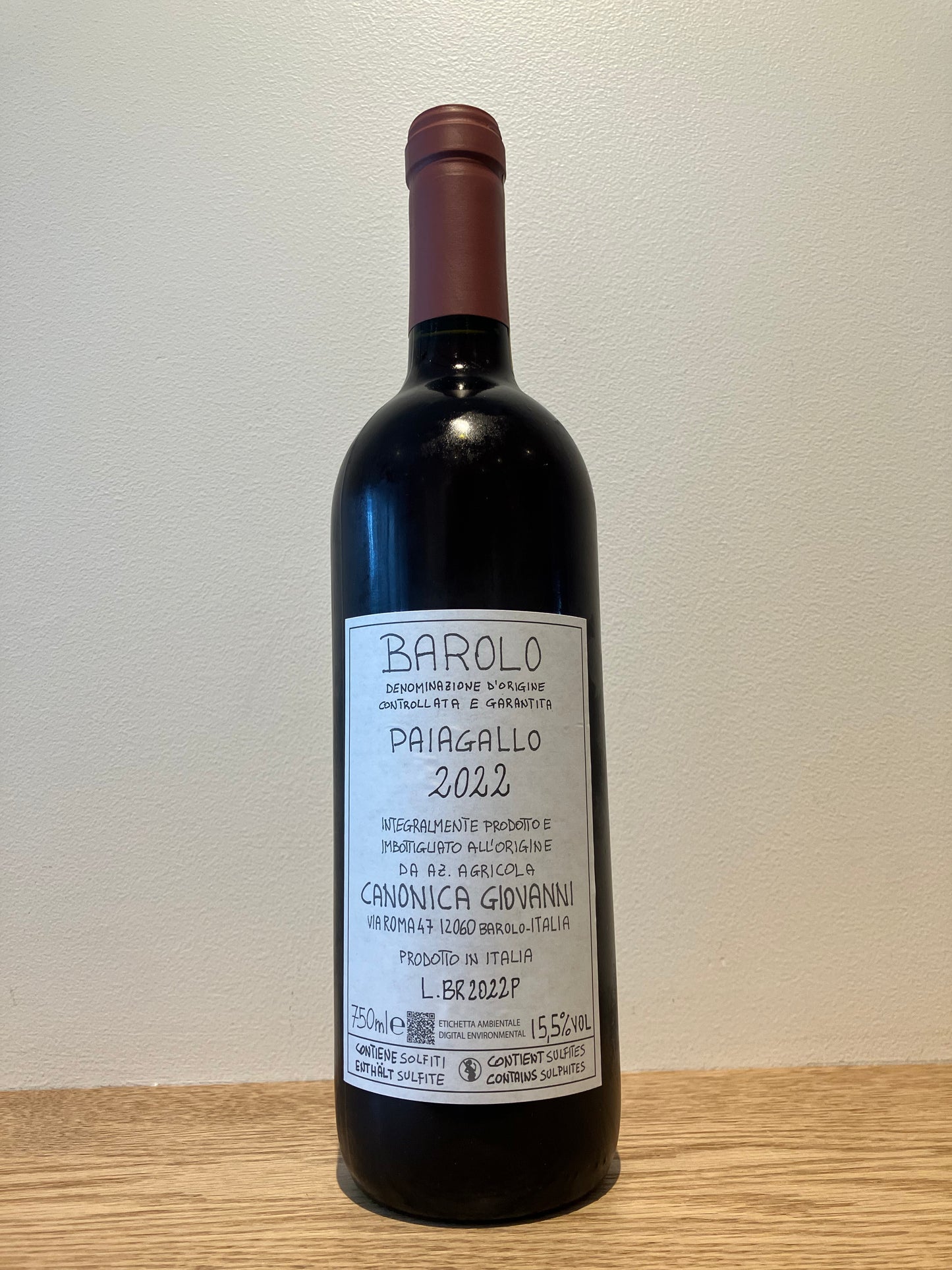 Giovanni Canonica Barolo Paiagallo 2022 / ジョヴァンニ・カノニカ バローロ・パイアガッロ