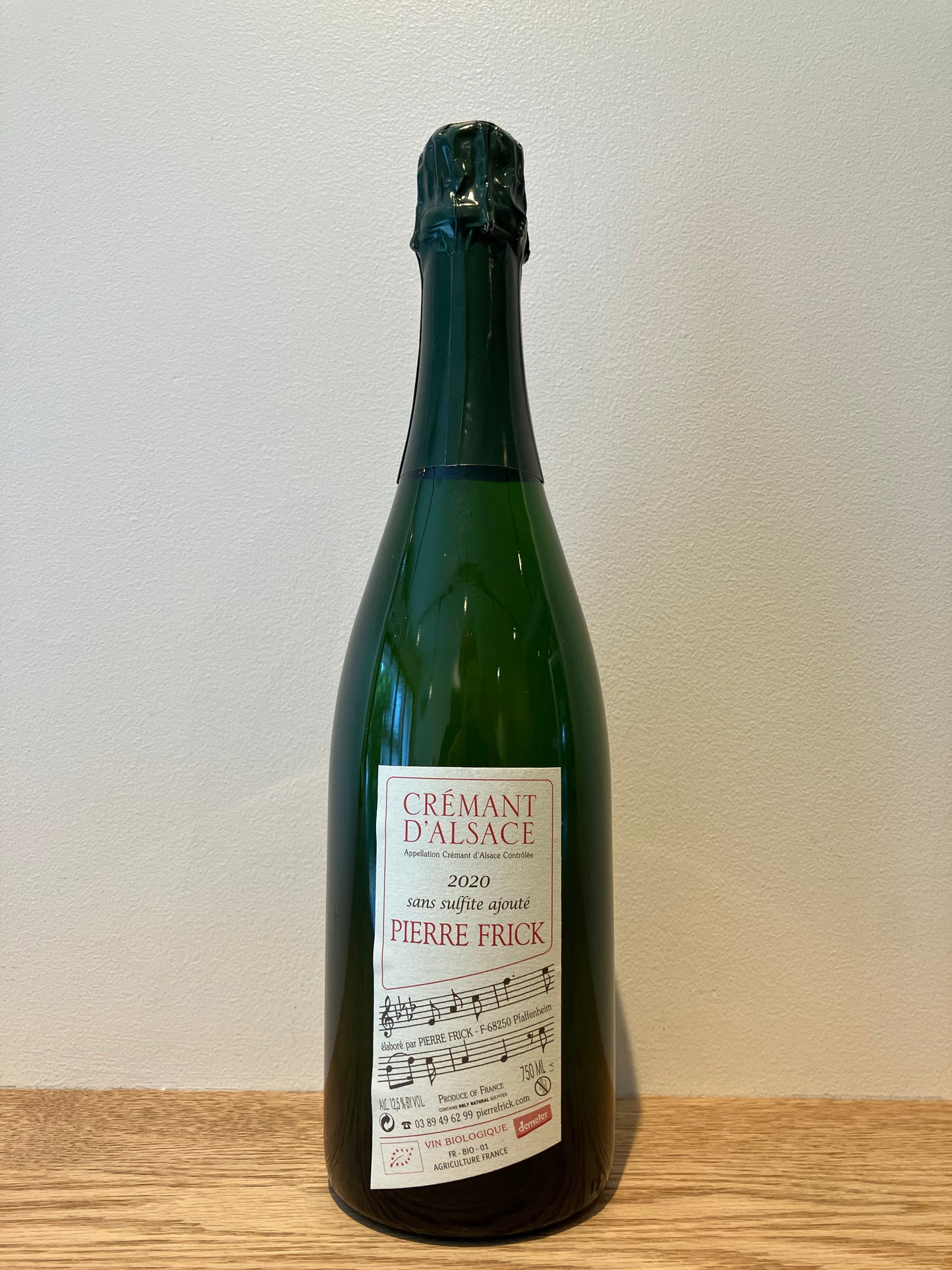 Pierre Frick Crémant d'Alsace sans sulfite ajouté 2020 / ピエール・フリック クレマン・ダルザス サン・シュルフィト・アジュテ