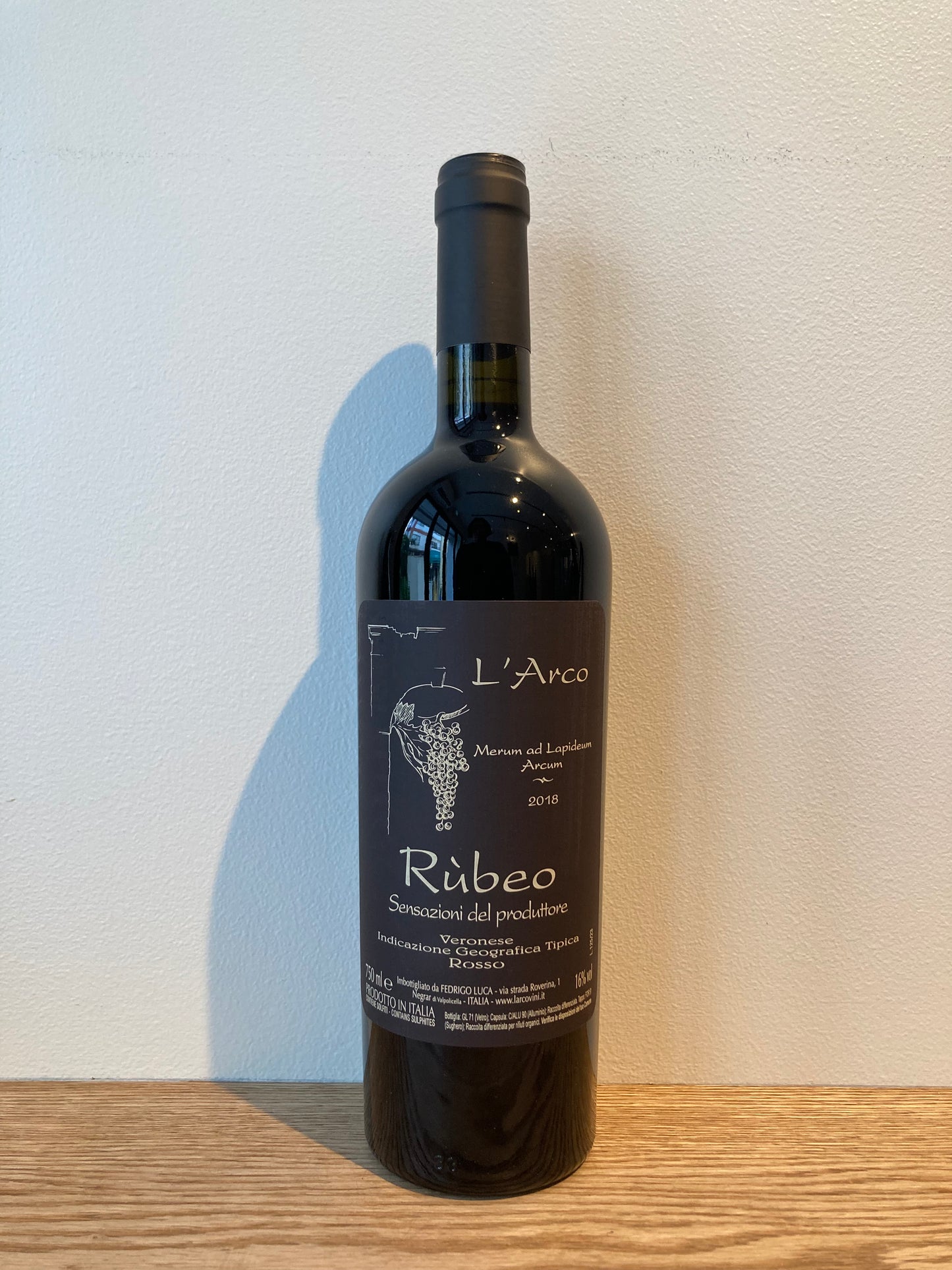 L’Arco Rosso del Veronese Rùbeo 2018 / ラルコ ロッソ・デル・ヴェロネーゼ ルベオ