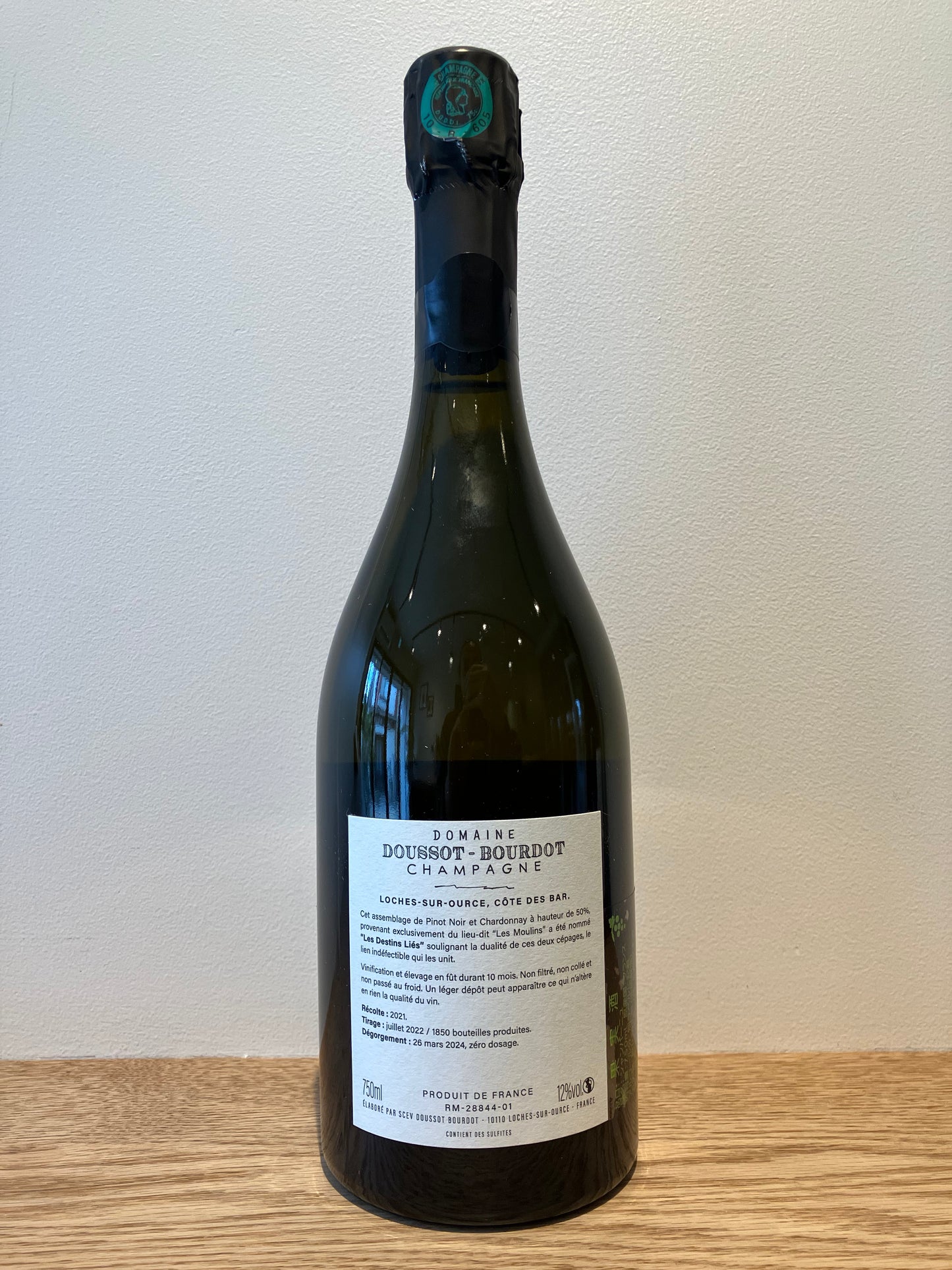 Domaine Doussot Bourdot Brut Nature Les Destins Lies 2021 / ドメーヌ・ドゥソ・ブルド ブリュット・ナチュール レ・ゼスタン・リエ