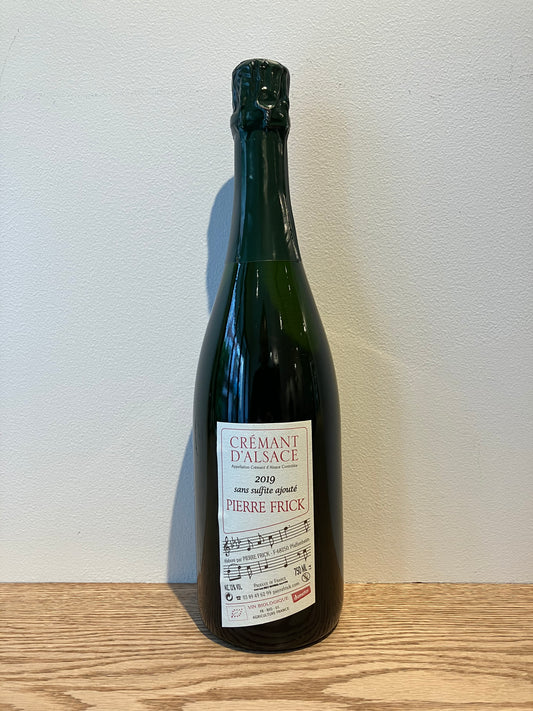 Pierre Frick Crémant d'Alsace sans sulfite ajouté 2019 / ピエール・フリック クレマン・ダルザス　サン・シュルフィト・アジュテ