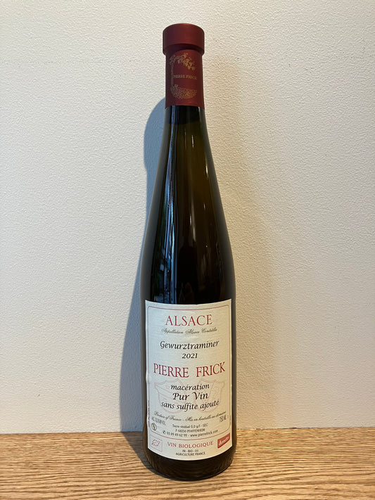 Pierre Frick Gewurztraminer Macération sans sulfite ajouté 2021 / ピエール・フリック ゲヴュルツトラミネール・マセラシオン　サン・シュルフィト・アジュテ