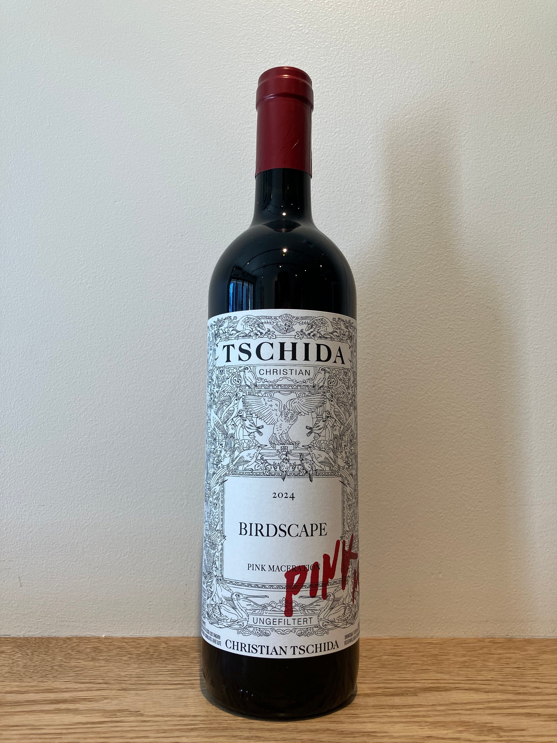 Christian Tschida Birdscape Pink maceration 2024 / クリスチャン