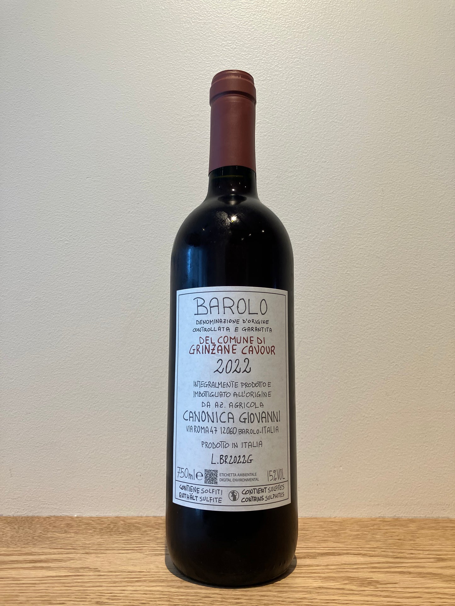 Giovanni Canonica Barolo Grinzane Cavour 2022 / ジョヴァンニ・カノニカ バローロ・グリンツァーネ・カヴール