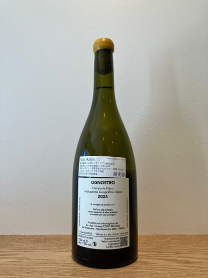 Tinessa Ognostro Bianco Fiano 2024 / ティネッサ オニョストロ・ビアンコ フィアーノ