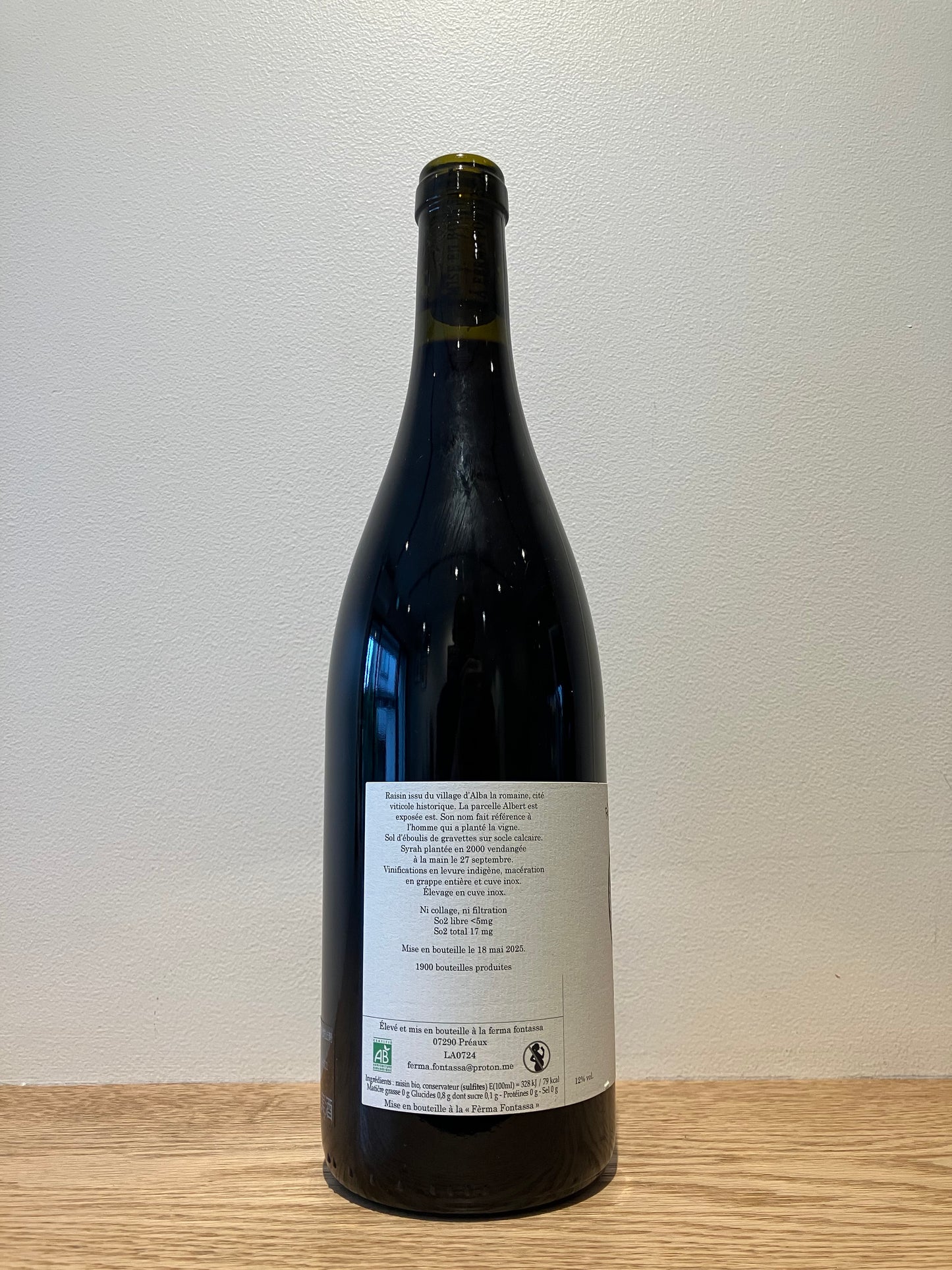 Ferma Fontassa Albert Syrah 2024 / フェルマ・フォンタッサ アルベール・シラー