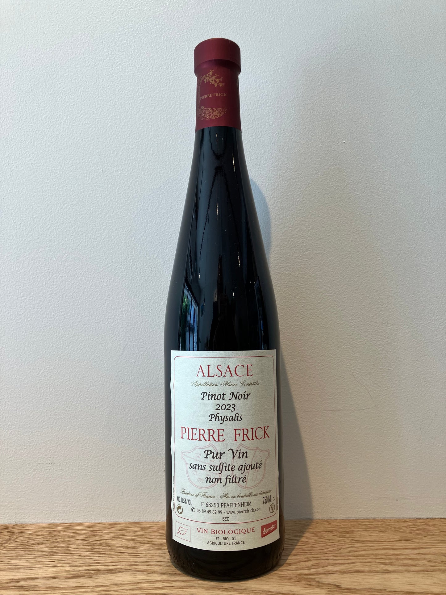Pierre Frick Pinot Noir Physalis sans sulfite ajouté 2023 / ピエール・フリック ピノ・ノワール  フィザリス サン・シュルフィト・アジュテ