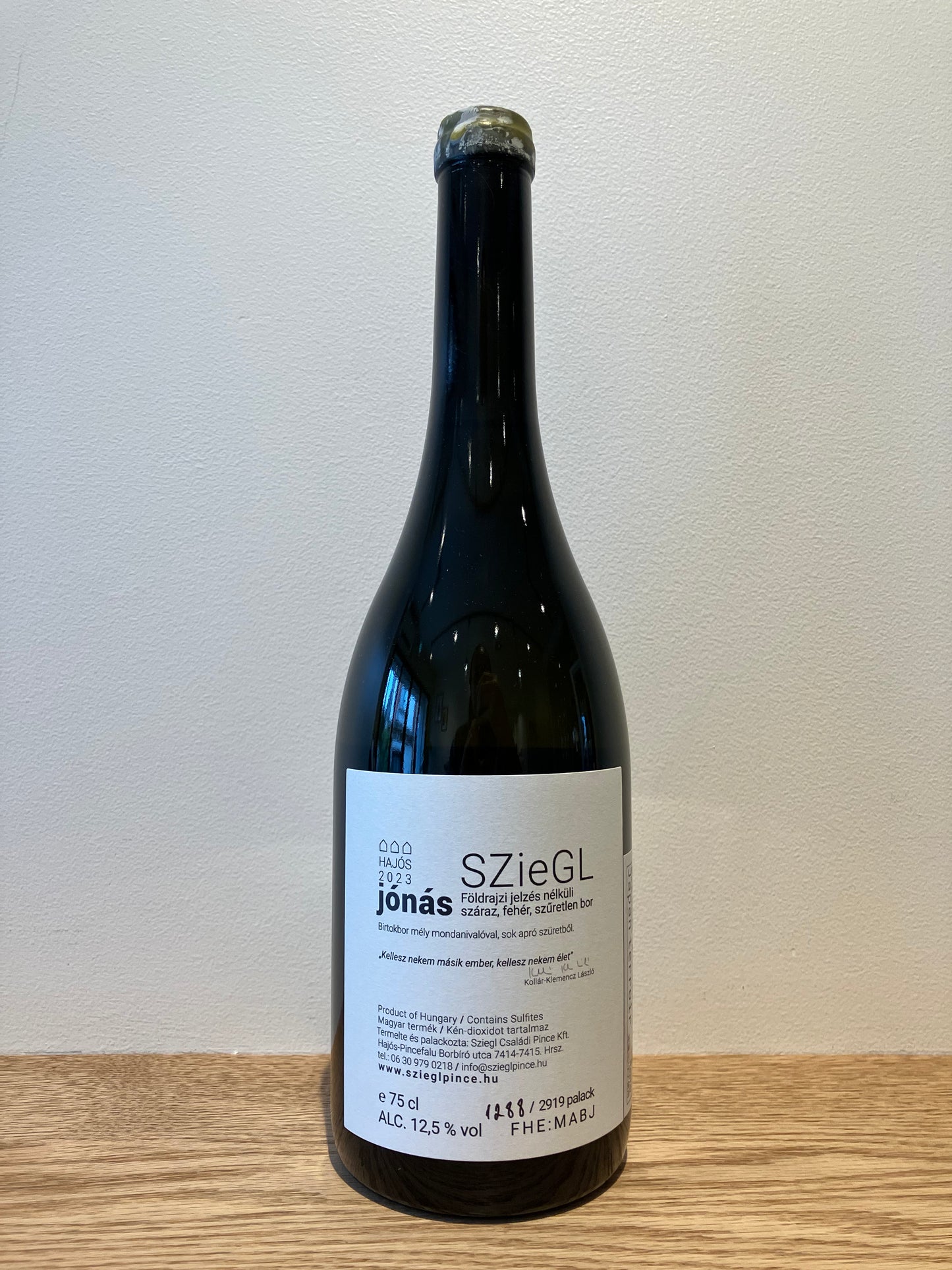Sziegl Pince Jónás 2023 / シーグル・ピンツェ ヨーナシュ
