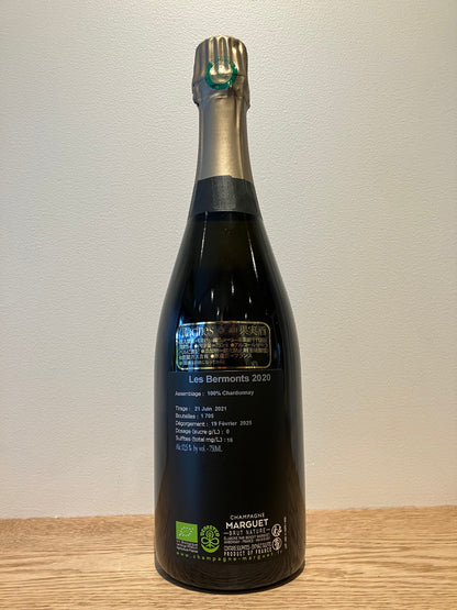 Champagne Marguet Brut Nature Les Bermonts Grand Cru 2020 / シャンパーニュ・マルゲ ブリュット・ナチュール レ・ベルモン・グラン・クリュ