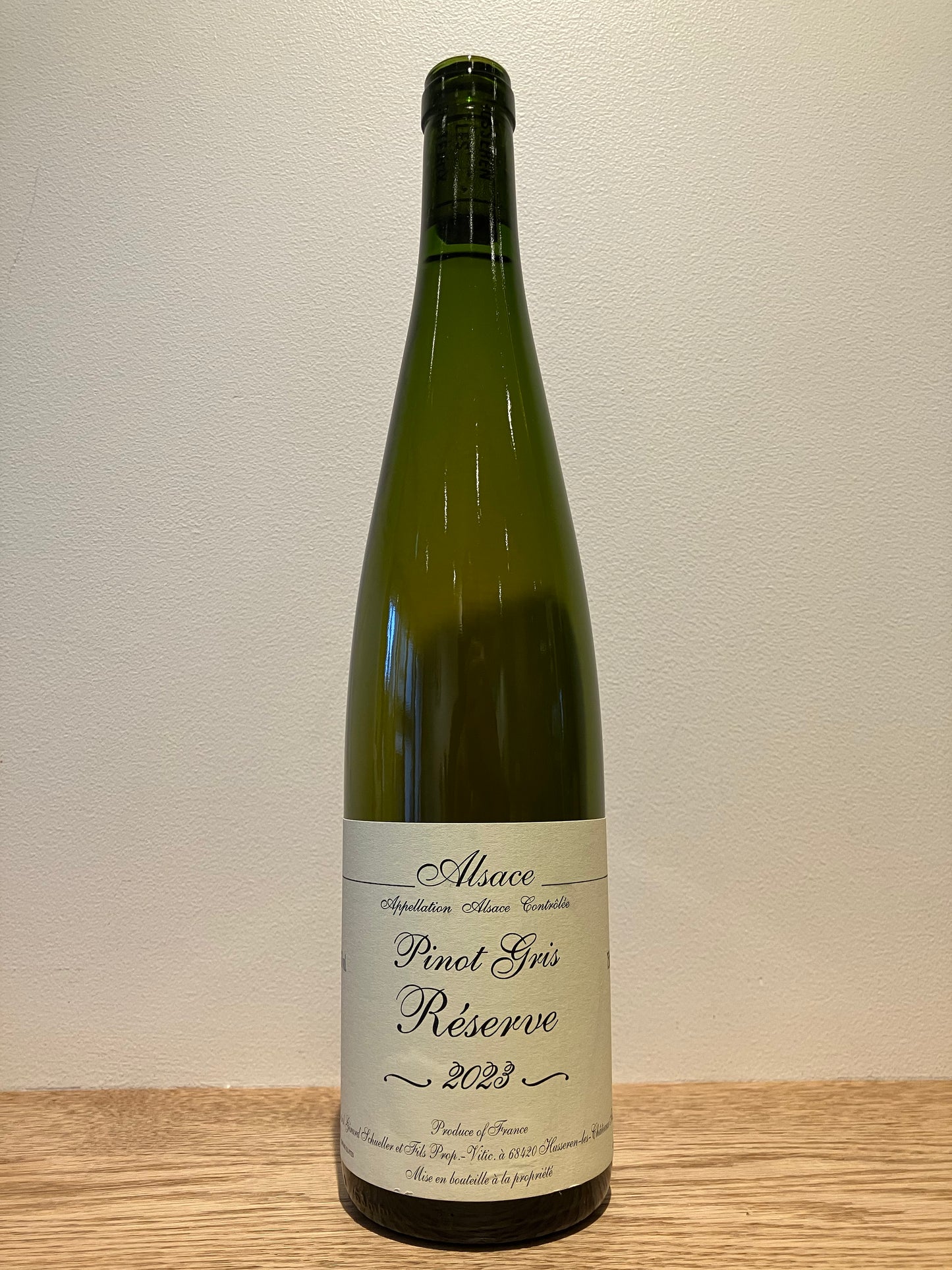 Gérard Schueller et Fils Pinot Gris Réserve 2023 / ジェラール・シュレール・エ・フィス ピノ・グリ レゼルヴ