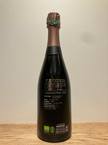 Champagne Marguet Brut Nature Ambonnay Rosé Grand Cru 2020 / シャンパーニュ・マルゲ ブリュット・ナチュール アンボネ・ロゼ・グラン・クリュ