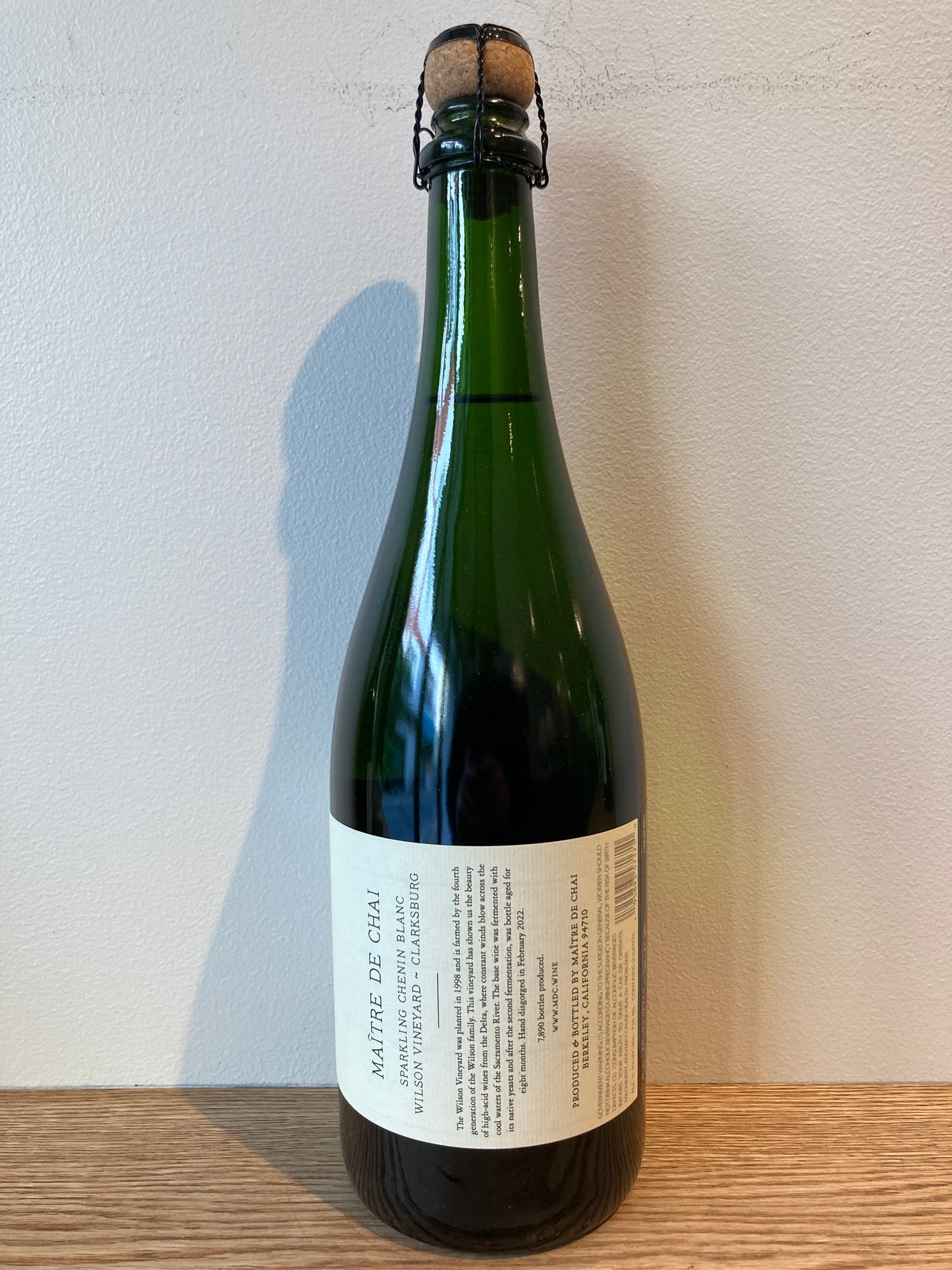 Maître de Chai Chenin Blanc Sparkling Wine Wilson Vineyard Clarksburg NV / メートル・ド・シェ シュナン・ブラン スパークリング・ワイン ウィルソン・ヴィンヤード クラークスバーグ