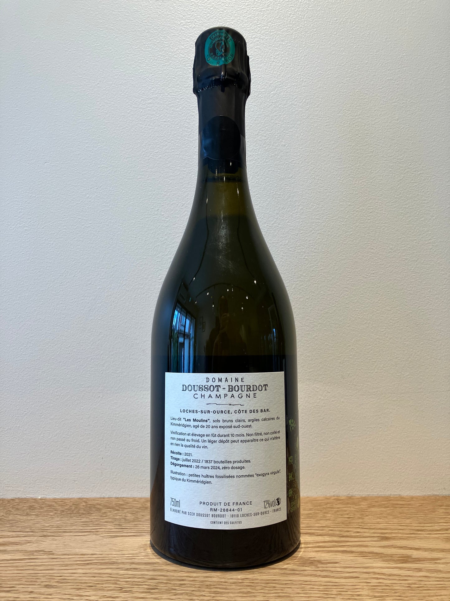 Domaine Doussot Bourdot Brut Nature Les Moulins 2021 / ドメーヌ・ドゥソ・ブルド ブリュット・ナチュール レ・ムーラン