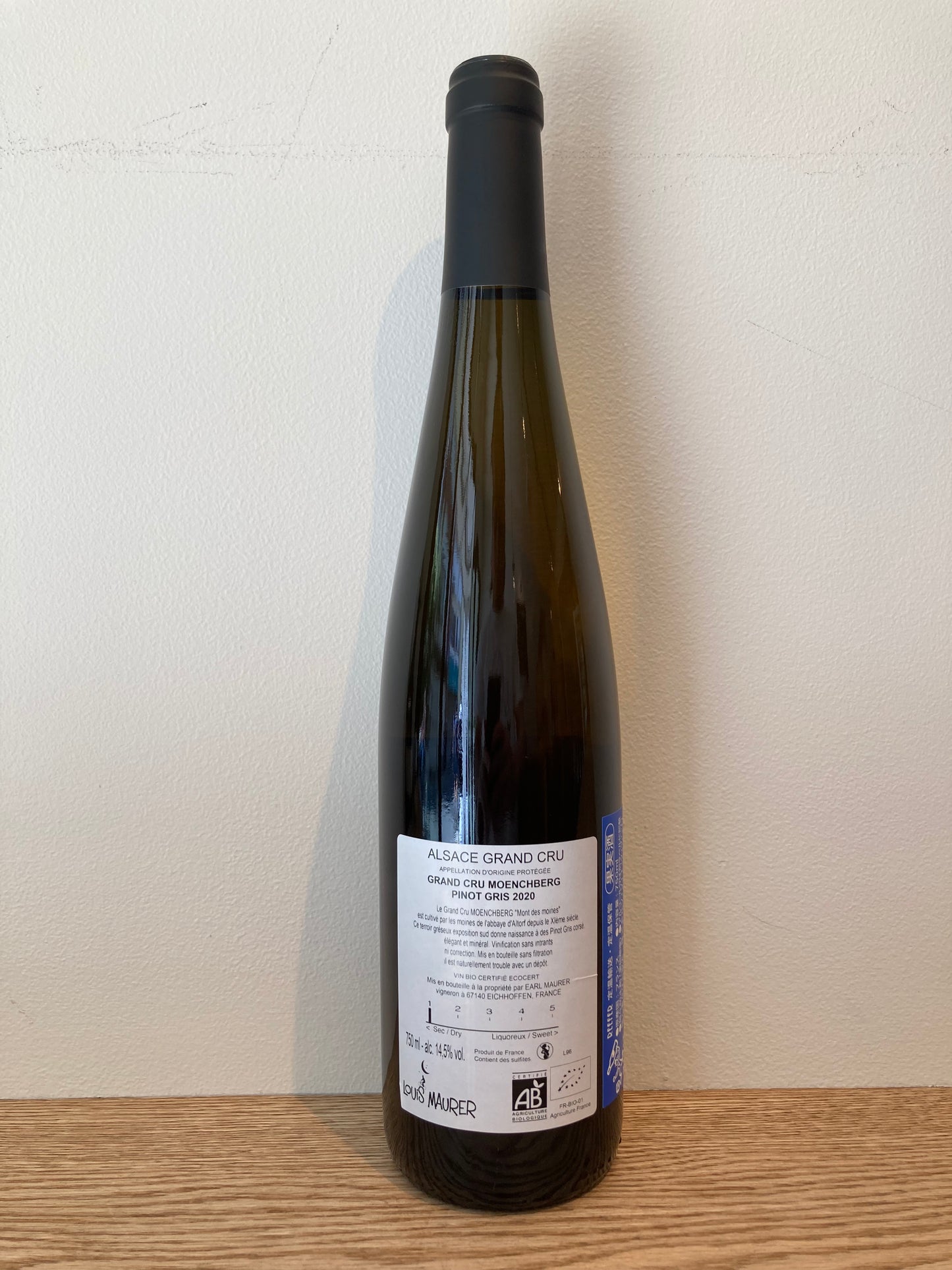 Louis Maurer Pinot Gris Grand Cru Moenchberg 2020 / ルイ・モーラーピノ・グリ グラン・クリュ メンヒベルグ