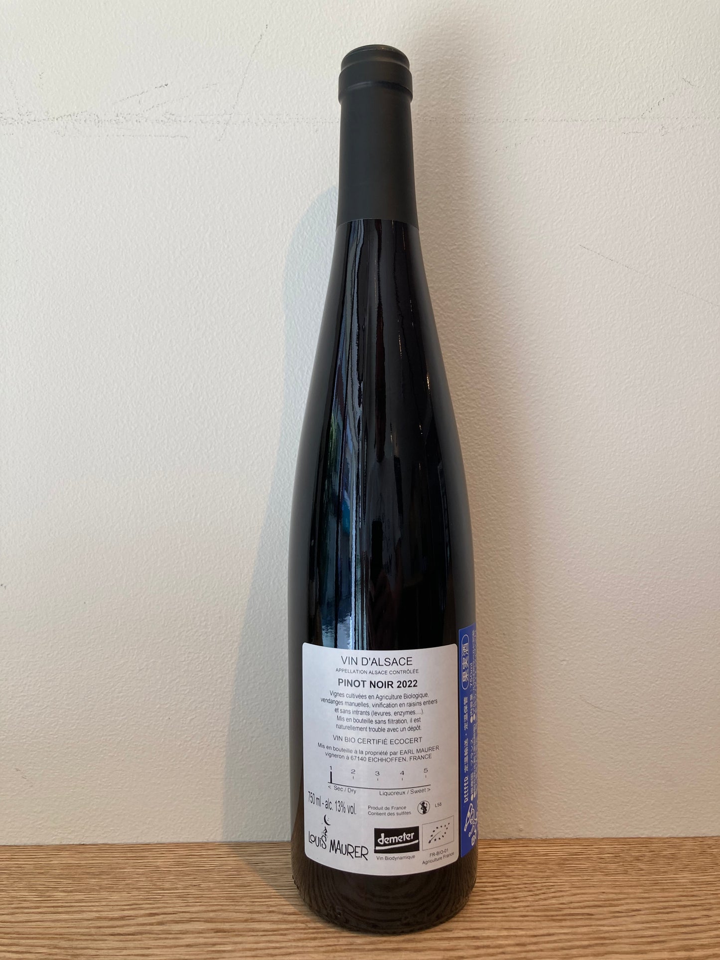 Louis Maurer 100% Pinot Noir 2022 / ルイ・モーラー100% ピノ・ノワール