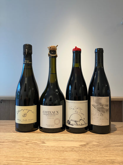Aurelien Lurquin Les Crayères du Levant”A l’état pur 2020 & Karine Prélat L'oeuf de K 2022 & Anne et Jean-François Ganevat La Colline des Dames NV(2023) & Henri Chauvet Abrupt 2023 4本セット